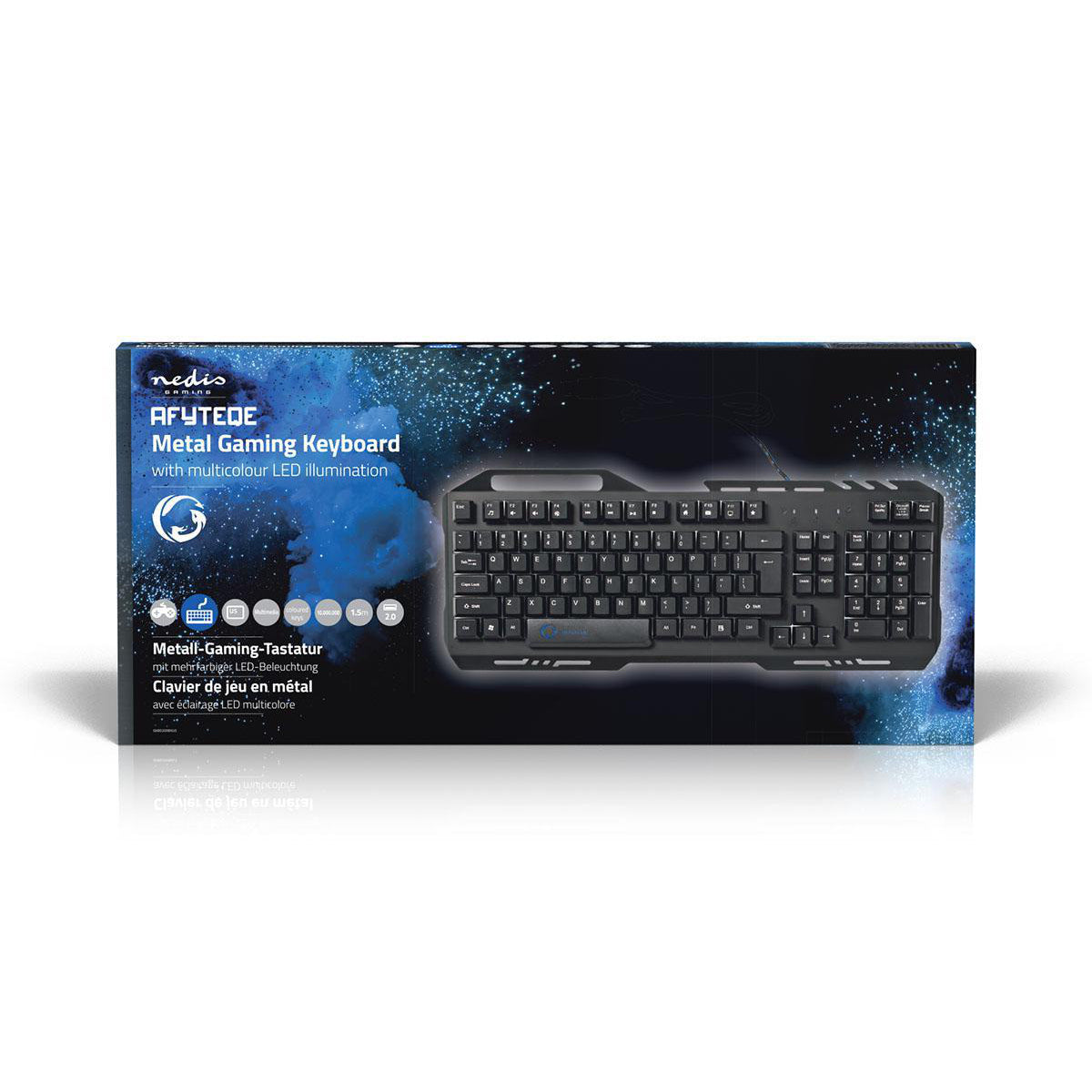 Nedis Metal Gaming Keyboard RGB (Qwerty US) Nedis Metal Gaming Keyboard RGB (Qwerty US)